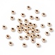 Entretoises en perles remplies d'or jaune KK-G159-3x1.5mm-1-3