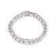 304 Stainless Steel Figaro Chain Bracelets BJEW-I274-05S-1
