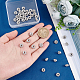 UNICRAFTALE 40Pcs 8mm Rhinestone Spacer Beads 316 Surgical Stainless Steel Beads 2mm Hole Stopper Beads Disc Rhinestone Bracelets Beads for Jewelry Making RB-UN0001-08B-4