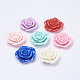 Mixed Resin Flower Cabochons 42x16mm X-CRES-A1166-M-1