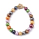 Natürliche kultivierte Süßwasserperlen Perlen Armbänder BJEW-JB05434-03-1