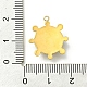 Placcatura ionica (ip) 304 pendente in acciaio inossidabile con pietre preziose miste naturali e sintetiche sfaccettate FIND-Z028-39-4