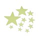 Kids Baby Room Wall Decorations Glow in the Dark Plastic Christmas Star Stickers AJEW-A023-02G-1