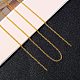 Pandahall elite 5 metro catene di torsione in ottone catene di cordoli dimensioni 3x2mm catena di gioielli d'oro CHC-PH0001-08G-NF-5