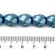 Chapelets de perles en hématite synthétique électrolytique sans magnétiques G-P518-05F-4