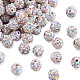 Perles de boule pavé disco  RB-A170-8mm-10-2