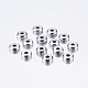304 Edelstahl-Abstandhalter-Perlen, Flachrund, Edelstahl Farbe, 5x2 mm, Bohrung: 1.5 mm