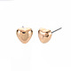 Boucles d'oreilles coeur pour femme EJEW-S213-02A-01G-RS-2