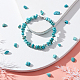 Ahandmaker 2 brins pépites brins de perles synthétiques turquoise G-GA0001-48-4