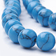 Chapelets de perles en turquoise synthétique X-G-S295-11B-10mm-3