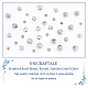 Unicraftale 36pcs 3 style 201 perles en acier inoxydable STAS-UN0045-50-5