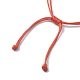 Cordón de poliéster encerado coreano ecológico trenzado ajustable AJEW-JB01202-4