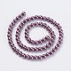 Eco-Friendly Dyed Glass Pearl Beads Strands HY-A008-6mm-RB062-2