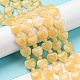 Chapelets de perles en jade topaze naturelle G-C062-A03-01-2