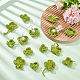 BENECREAT 20Pcs 2 Styles of Hand-Knitted Four-Leaf Clover DIY-BC0006-64-4