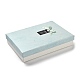 厚紙ジュエリービッグセットボックス  内部のスポンジ  ちょう結びの長方形  ミックスカラー  18.1x13.2x3.9cm AJEW-Z017-04-3