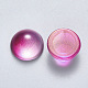 Cabochons de cristal transparentes spray pintadas GLAA-S190-013C-D02-2