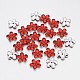 Back Plated Faceted Flower Taiwan Acrylic Rhinestone Beads ACRT-M05-8-04-1