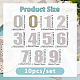 Nummer 0~9 Hotfix-Strass&nbsp;AJEW-FH0006-34-2
