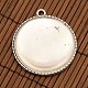 Style tibétain pendentif en alliage supports pour cabochons et cabochons de verre transparent DIY-X0210-AS-FF-2