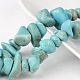 Dyed Natural Green Turquoise Stone Bead Strands X-G-R192-B23-2