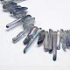 Chapelets de perles de cristal de quartz naturel électrolytique X-G-I109-06-3