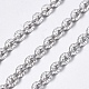 Flat Brass Textured Cable Chains CHC-I030-01P-4