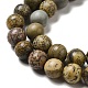 Chapelets de perles de jaspe dendritique naturelle G-D481-16-4