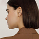 Brass Stud Earrings EJEW-BC0001-01G-6