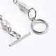 Natural Labradorite Bracelets & Earrings Jewelry Sets SJEW-JS00992-03-4