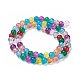 Crackle Glass Beads Strands GLAA-F098-02B-21-2