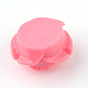 オペーク樹脂カボション  花  濃いピンク  15x7mm RESI-R412-10-2