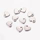 Original Color Blacnk Stamping Tag Heart Charms 304 Stainless Steel Pendants X-STAS-Q112-2