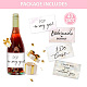 PH PandaHall 40PCS Bridesmaids Mini Champagne Labels Wine Bottle Labels DIY-WH0561-015-3