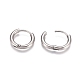 304 Stainless Steel Huggie Hoop Earrings EJEW-G272-01-10mm-P-3