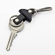 Fermoirs en cuir imitation clés de porte-clés pendentif KEYC-J016-03-1