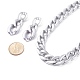 Ожерелье и серьги-гвоздики с подвесками из пластика и акрила ccb SJEW-JS01233-02-8