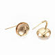 Brass Stud Earring Settings KK-T051-44G-NF-3