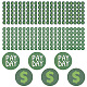 Olycraft 50 foglio adesivi con simbolo del dollaro per agenda per giorno di paga punti rotondi da 12.5 mm adesivi per calendario agenda calendario verde adesivi a punti etichette di promemoria per calendario scrapbooking crafting - 2style DIY-OC0010-37C-1