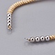 Fabbricazione di braccialetti di perline intrecciati con corde di nylon BJEW-F360-FP12-2