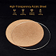 Benecreat 5 Uds 6 pulgadas hoja de acrílico transparente círculo redondo dis hoja de acrílico para decoración OACR-BC0001-03B-4