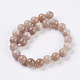 Chapelets de perles de sunstone naturelle naturelles G-G099-14mm-14-2