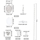 Superfindings kit de fabrication de collier pendentif photo ovale diy DIY-FH0004-62-2