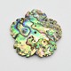 Natural Paua Shell Beads BSHE-O002-01-2