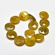 Faceted Flat Round Natural Agate Bead Strands G-M258-62-2