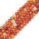 Chapelets de perles en cornaline naturelle G-F718-07-1