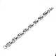 201 Stainless Steel Rope Chain Bracelet for Men Women BJEW-S057-68-2