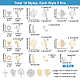 PandaHall Elite 32Pcs 16 Style Alloy Stud Earring Findings FIND-PH0008-35-3