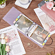 Craspire album fotografico per cartoline a fogli mobili in pvc quadrato con 50 tasche set di protezioni per maniche trasparenti DIY-CP0008-01-5