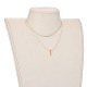 Ожерелья с подвесками из латуни NJEW-JN02972-04-5